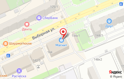Оператор связи МТС на Выборной улице на карте