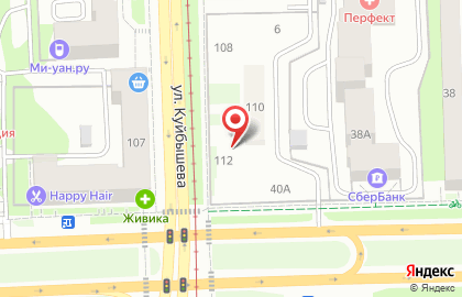 Супермаркет цифровой техники ДНС в Свердловском районе на карте