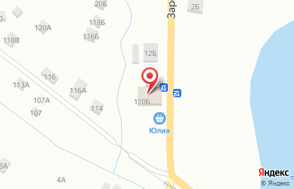 На Заречной улице на карте