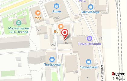 Магазин товаров для взрослых Интим №1 на Вишнёвом бульваре на карте