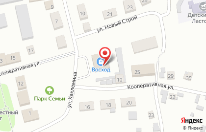 Магазин Восход в Новосибирске на карте
