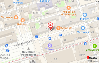 Рекламно-производственное объединение Продвижение на Московской улице на карте