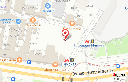 Сервисный центр Ремонтный городок на метро Площадь Ильича на карте