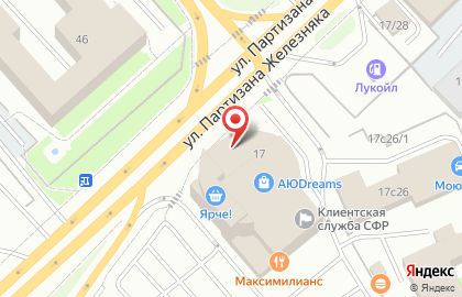Интернет-гипермаркет товаров для строительства и ремонта ВсеИнструменты.ру на улице Партизана Железняка на карте