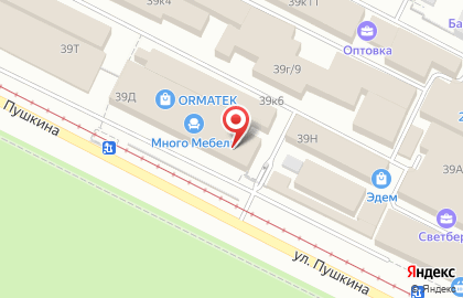 Салон мебели Столы Стулья на улице Пушкина на карте