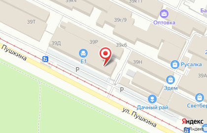 Мебельный салон Лазурит на улице Пушкина на карте