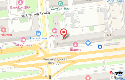 Счастье на улице Ленинградской на карте