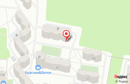 Магазин у дома Бристоль в Железнодорожном районе на карте