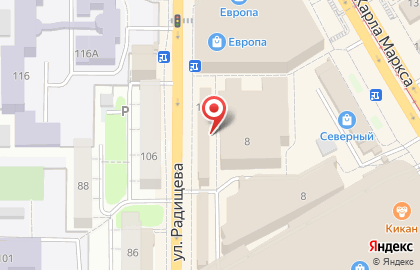 ЗАО Банкомат, КБ МоскомприватБанк на улице Радищева на карте