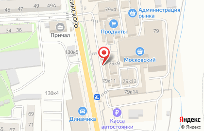 Эффект на улице Дзержинского на карте