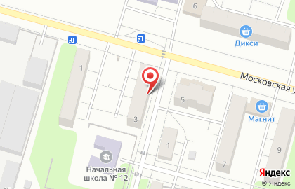 Универсам Высшая лига на Московской улице на карте
