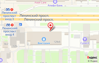 Табакон на Ленинском проспекте на карте