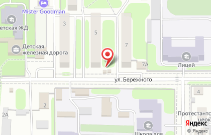Киоск по продаже хлебобулочных изделий Свежий Хлеб на улице Бережного на карте