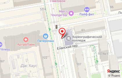 Спорт-клуб МетроFitness на улице Циолковского на карте