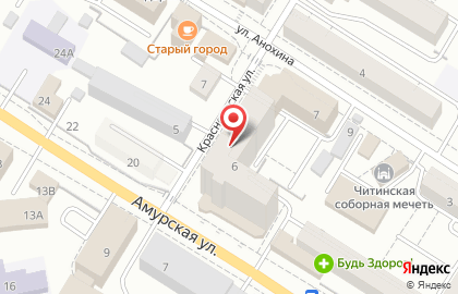 Забайкальский центр судебной экспертизы на Красноярской улице на карте