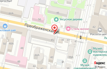 Салон Мир оптики на Преображенской улице на карте