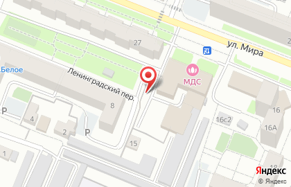 Автостоянка в Тюмени на карте