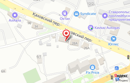 Автокомплекс в Ставрополе на карте