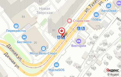 Супермаркет Пятёрочка на улице Тухачевского, 80 на карте