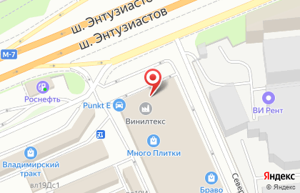 Торговый комплекс Владимирский Тракт на Новокосино на карте