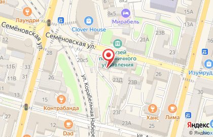 Банкомат АКБ МОСОБЛБАНК, филиал в г. Владивостоке на Семёновской улице на карте