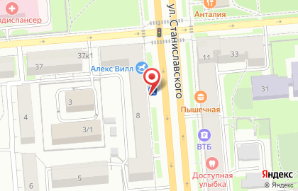 Киоск по продаже фруктов и овощей в Новосибирске на карте