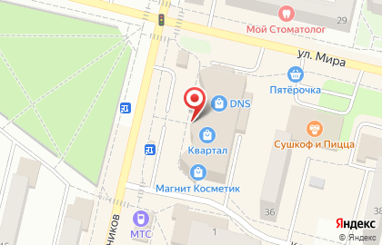 Магазин товаров для рукоделия Ниточка на улице Цветников на карте
