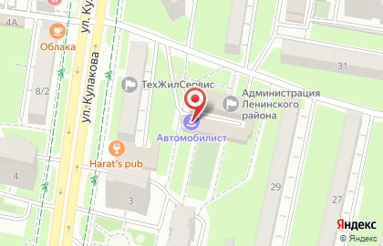 Автошкола Автомобилист в Ленинском районе на карте