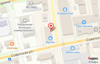 Магазин Мир ковров на Советской улице на карте