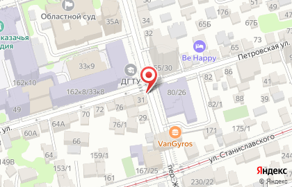 Киоск фастфудной продукции на Петровской улице на карте