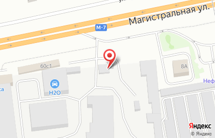 Шиномонтажная мастерская на Магистралиной улице на карте