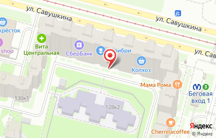 Академия талантов Talento на улице Савушкина на карте