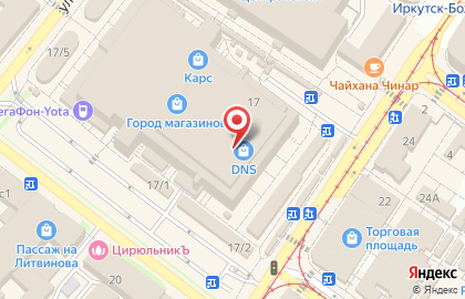 Магазин мужской одежды Кардинал в Правобережном округе на карте