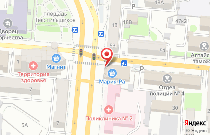 Магазин цветов в Барнауле на карте
