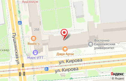 Планета суши на Пушкинской улице на карте