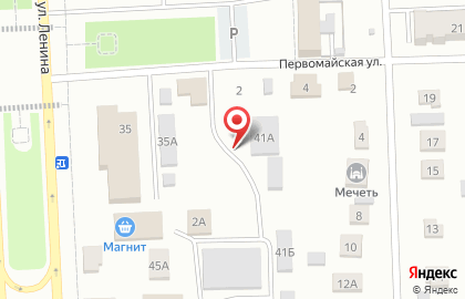Продуктовый магазин на Первомайской улице на карте