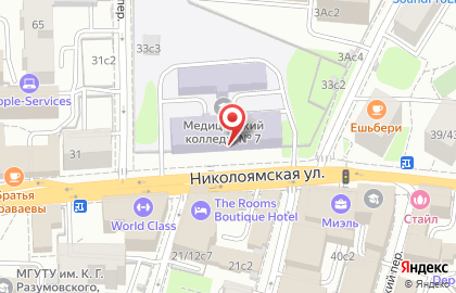Медицинский колледж №7 в Москве на карте