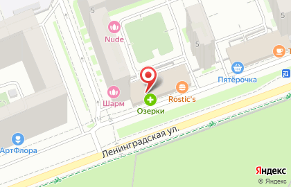Цветочный бутик Monceau flowers на улице Ленинградской на карте