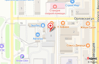 Кафе Домашняя кухня в Челябинске на карте