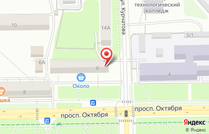 Аптека Фармленд на проспекте Октября на карте