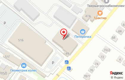 Тверской таможенный пост на карте