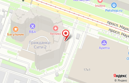 Стоматологическая клиника Стома на проспекте Науки на карте