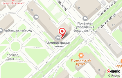 Газета Маяк на Пушкинской улице на карте