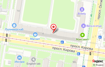 Продовольственный магазин Мир вкуса в Автозаводском районе на карте