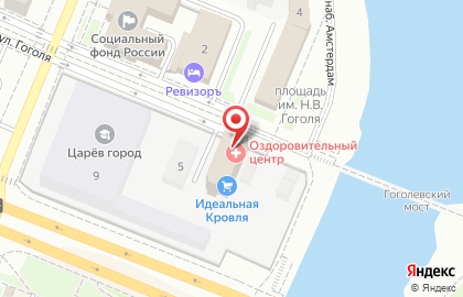 Компания по оптовой торговле строительными материалами Идеальная Кровля на улице Гоголя на карте