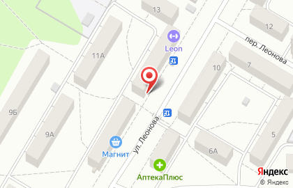 Салон связи Связной на улице Леонова на карте