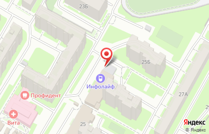 Ремонтная мастерская Инфолайф на Ярославской улице на карте