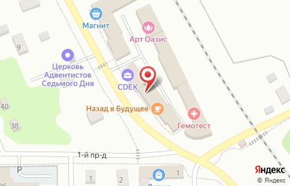 Супермаркет Красное & Белое на улице Поленова на карте