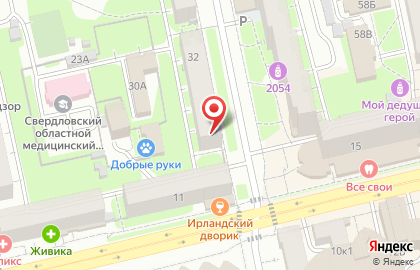 Центр слуха Мир звуков в Верх-Исетском районе на карте