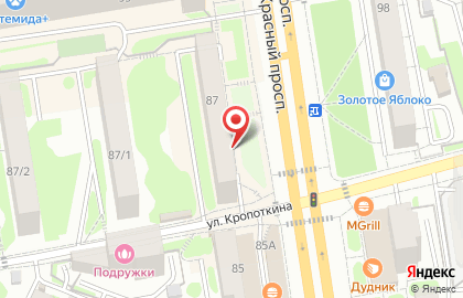 Ремонтная мастерская обуви Кларино-1 на Красном проспекте на карте